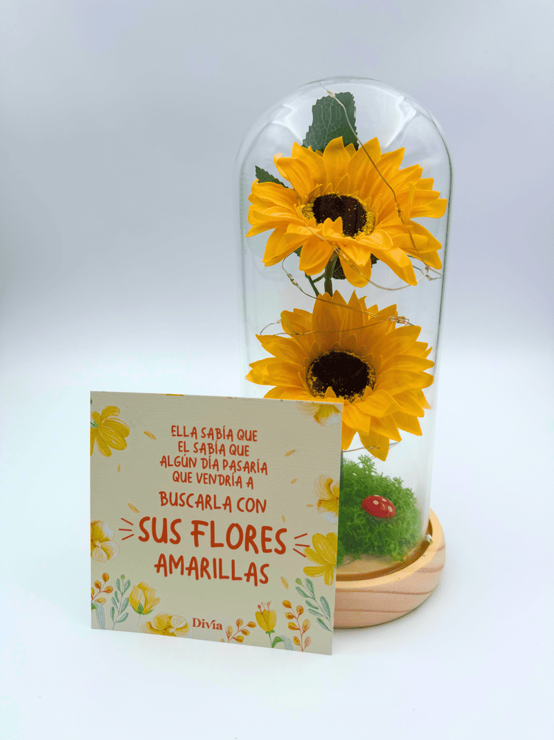 Lámpara Premium Girasoles Eternos