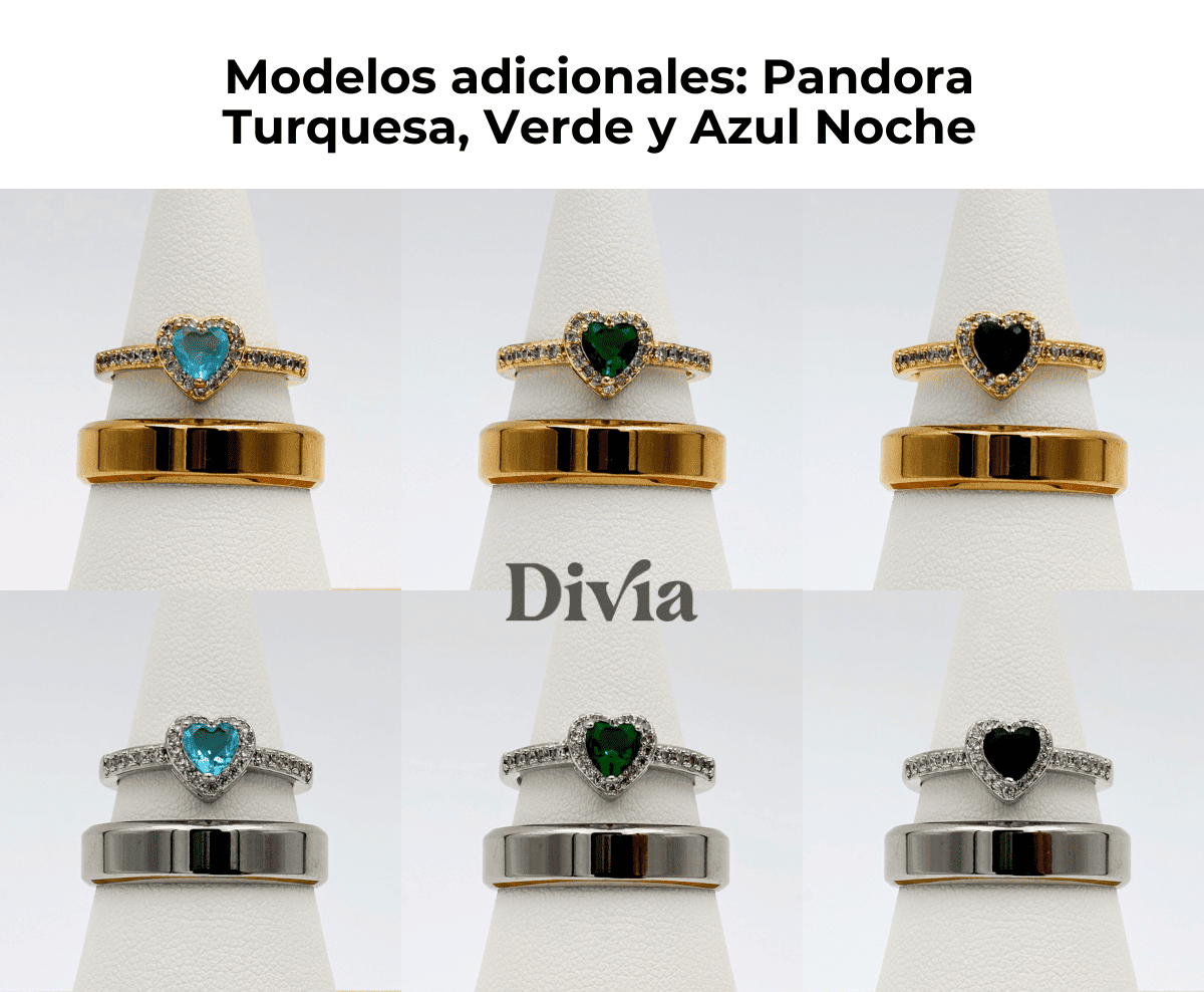 Box Anillos de Promesa Pandora