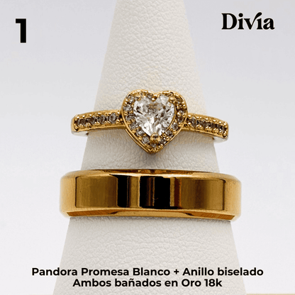 Box Anillos de Promesa Pandora