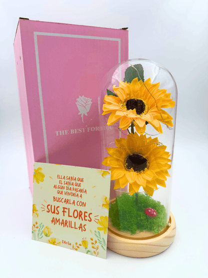 Lámpara Premium Girasoles Eternos