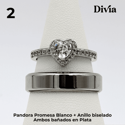 Box Anillos de Promesa Pandora