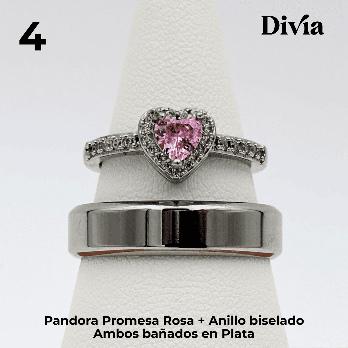 Box Anillos de Promesa Pandora