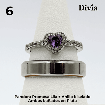 Box Anillos de Promesa Pandora