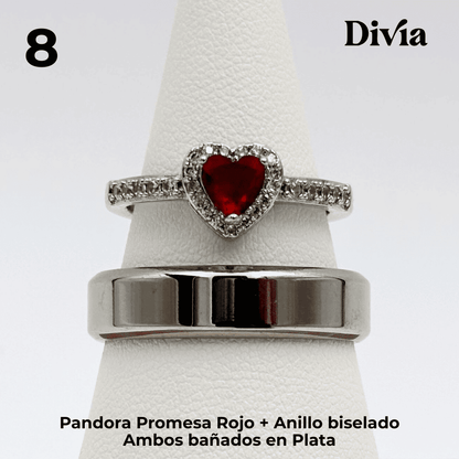 Box Anillos de Promesa Pandora