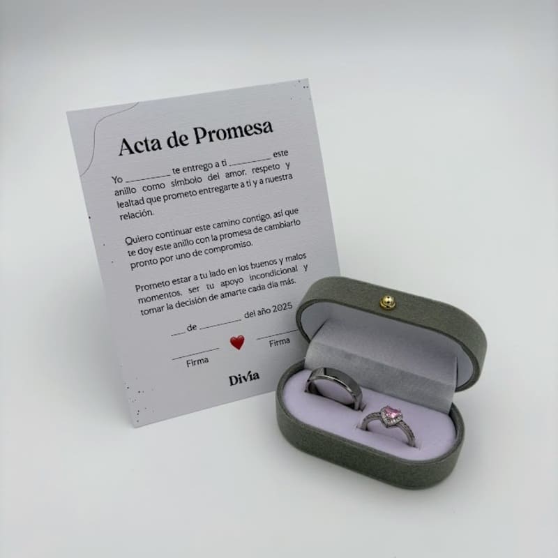 Box Anillos de Promesa Pandora